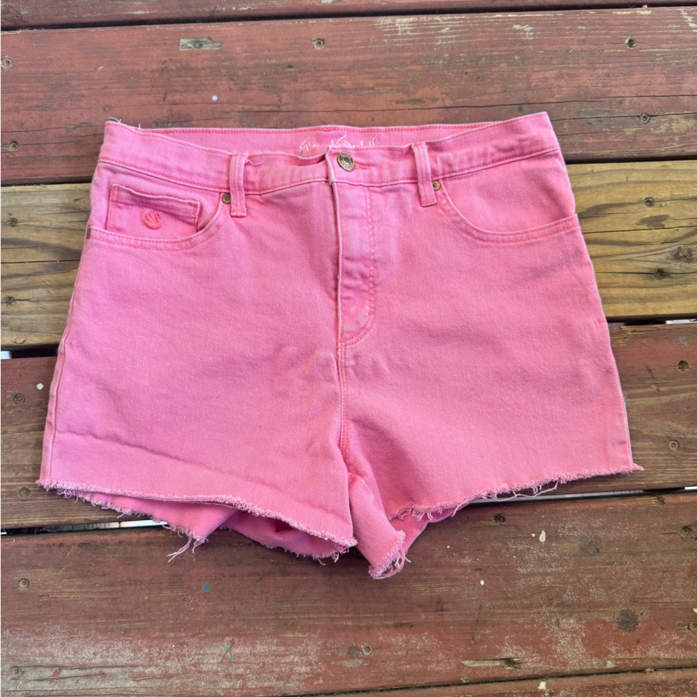 Gloria Vanderbilt Pink Jean Cut Off Shorts